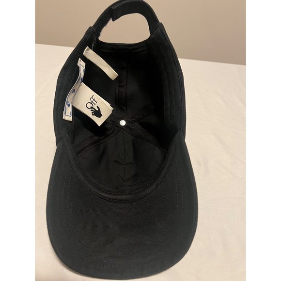 Off-White Women's Black Embroidered Logo Baseball Cap Hat One size fits all - Picture 5 of 12